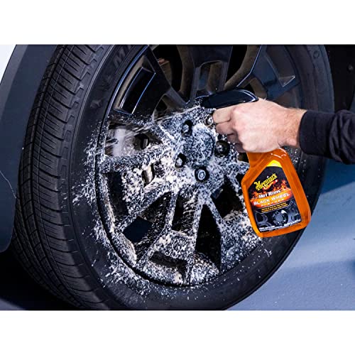 Meguiar's Hot Rims Black Wheel Cleaner on aluminum wheels