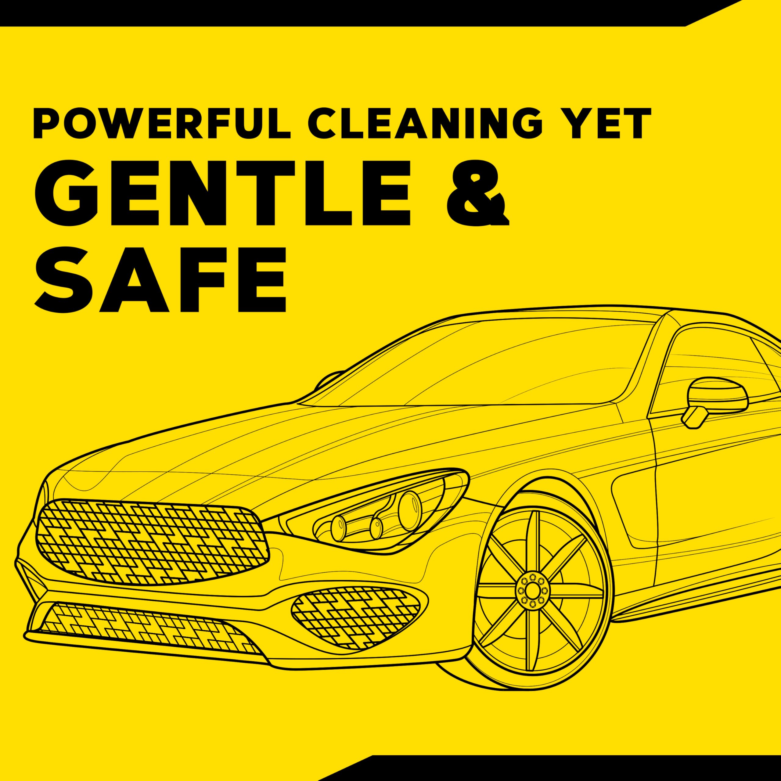 Meguiar's Hot Rims Black Wheel Cleaner spray application on wheels