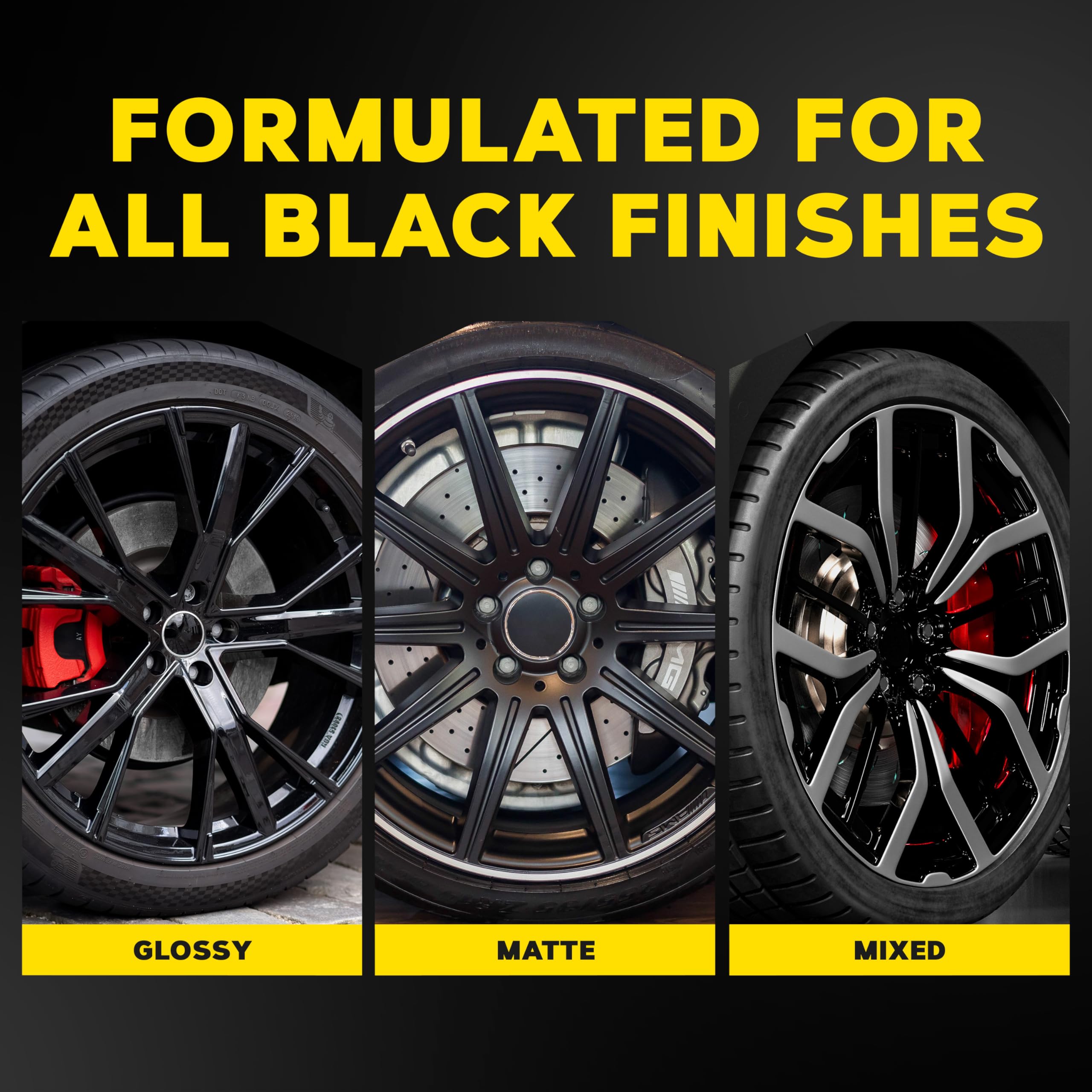 Meguiar's Hot Rims Black Wheel Cleaner removing brake dust from wheels