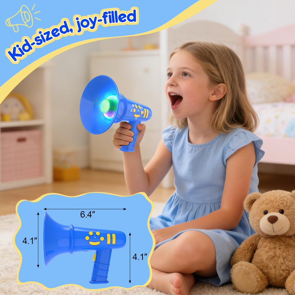 MEGUO voice changer function monster mode—fun sounds for kid roleplay.