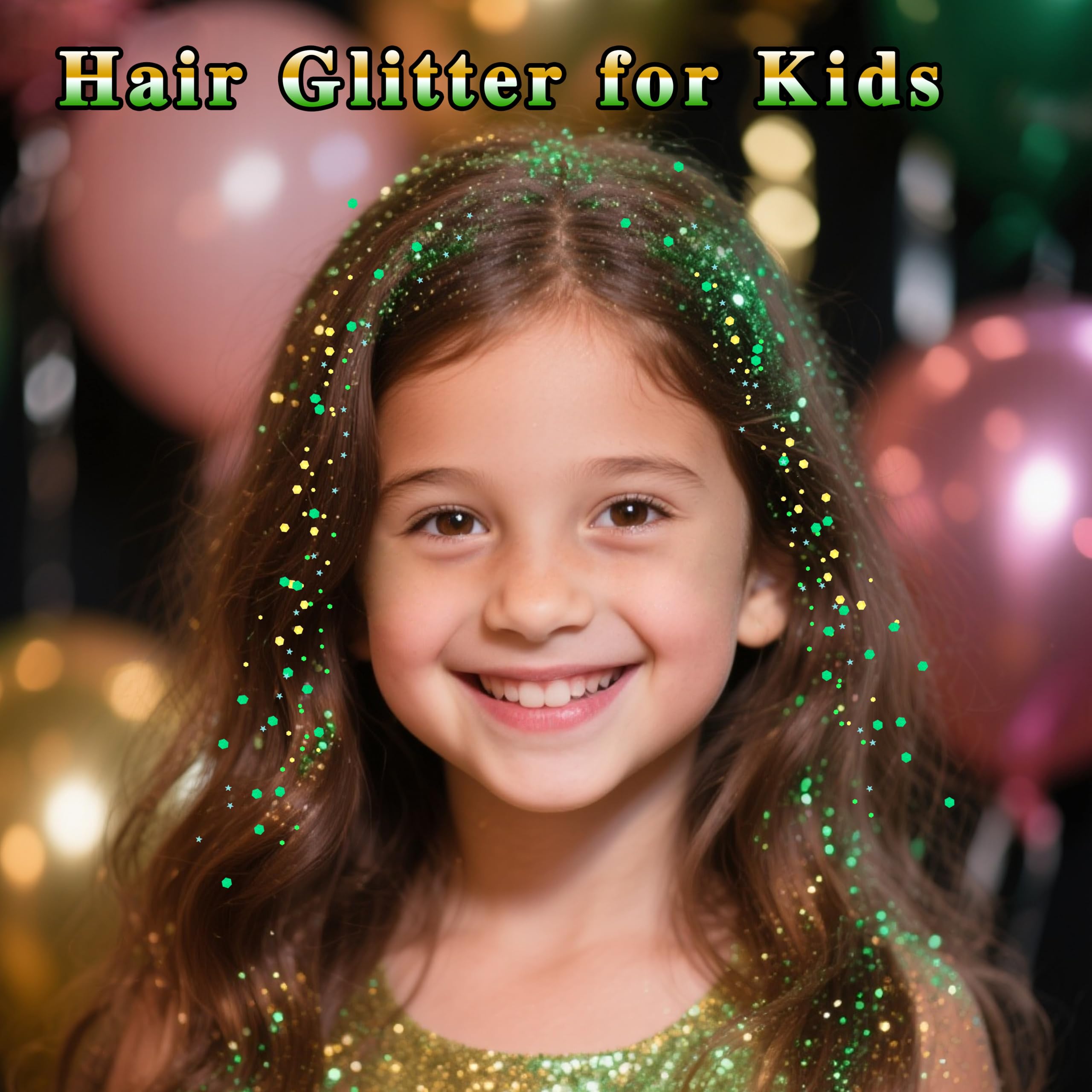 MEICOLY sparkling glitter on eyes and body for event-ready shine