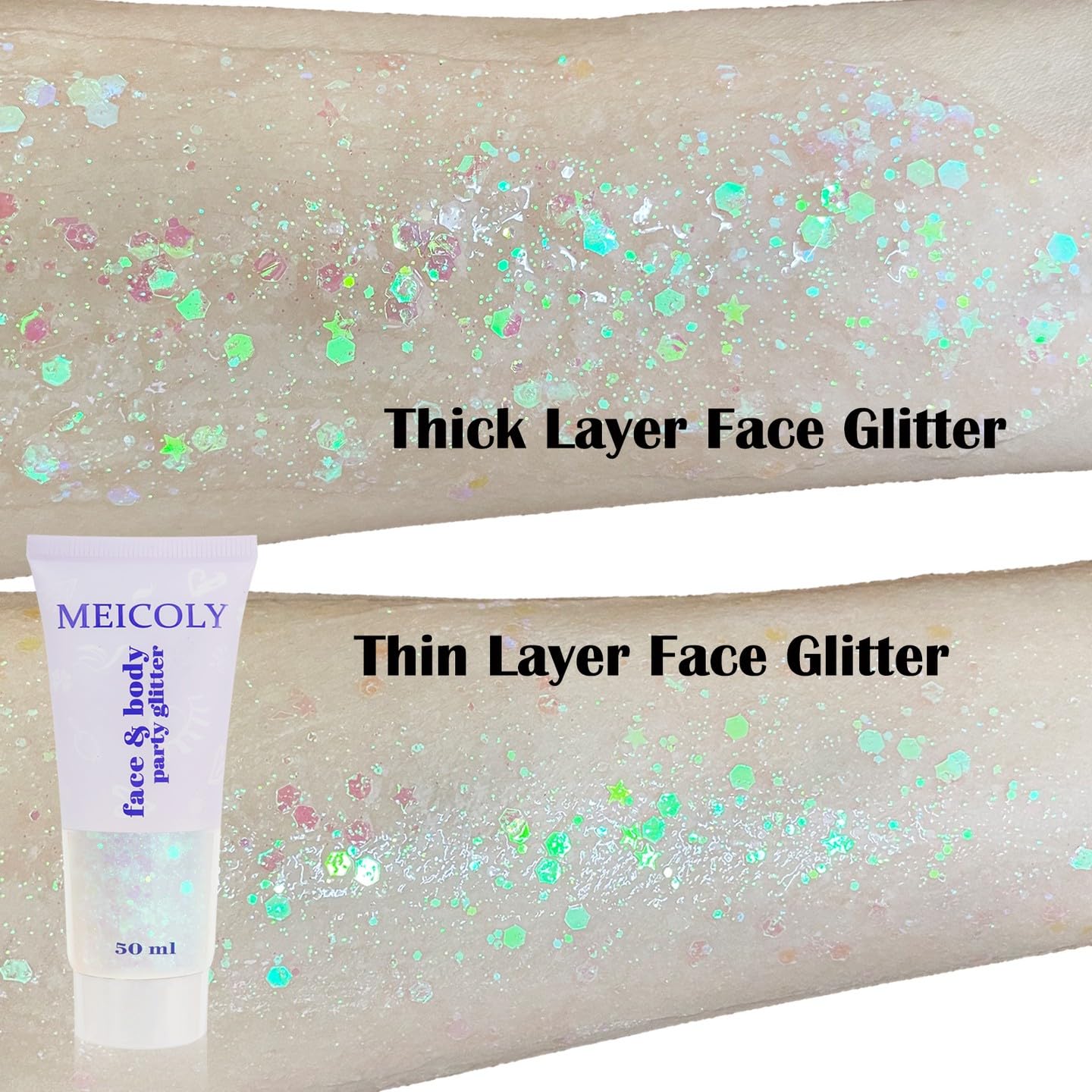 MEICOLY mardi gras glitter enhances vibrant festival vibe