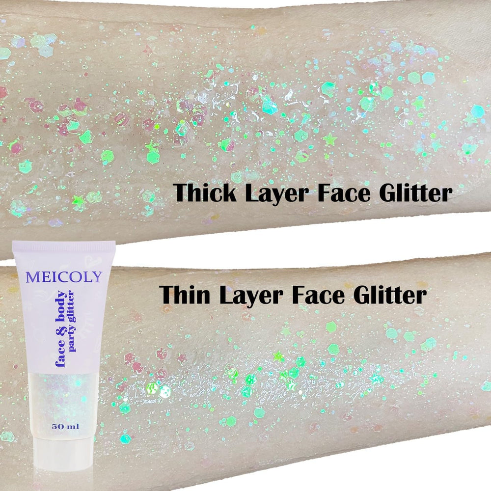 MEICOLY mardi gras glitter enhances vibrant festival vibe