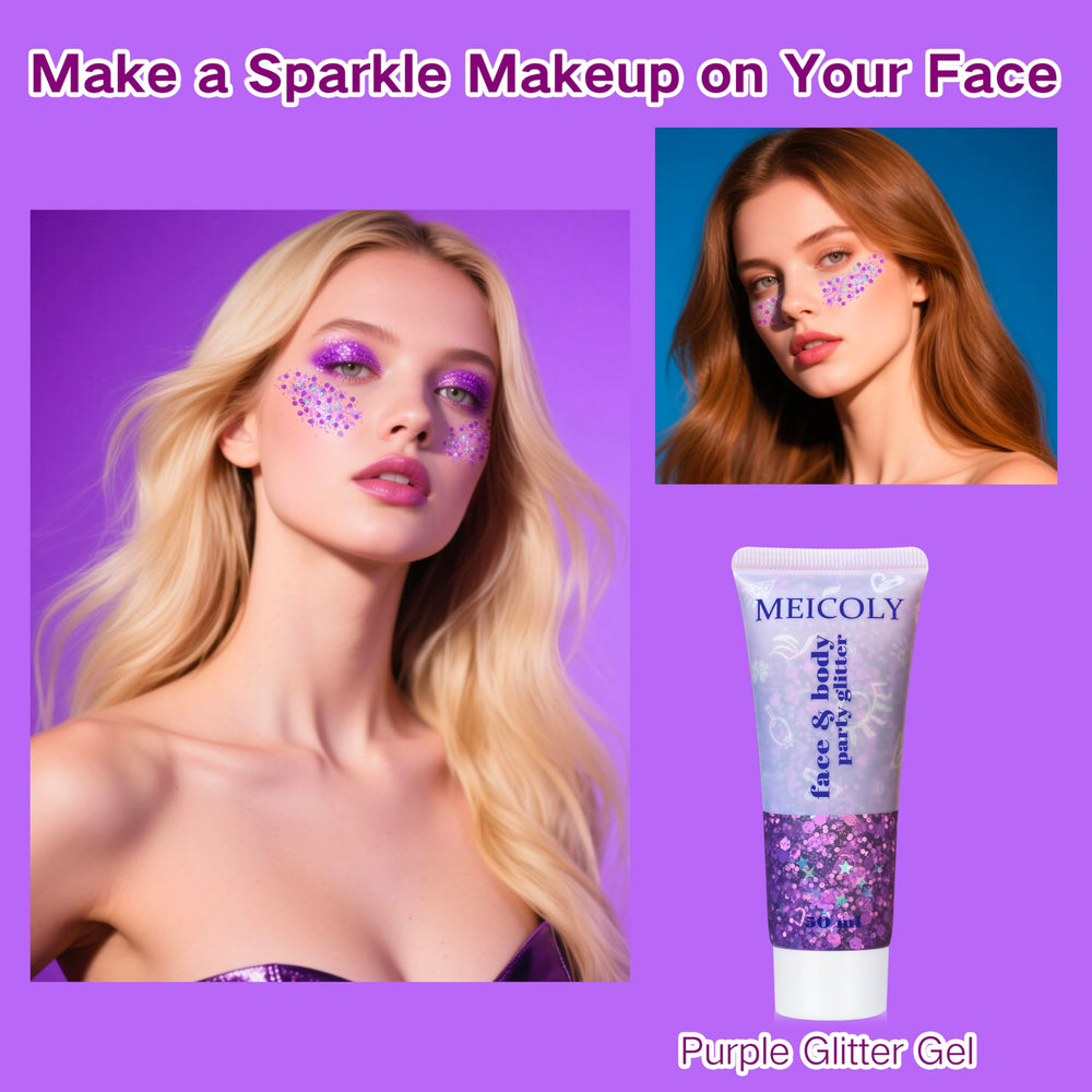 Meicoly party costume glitter elevates outfits with vibrant shine