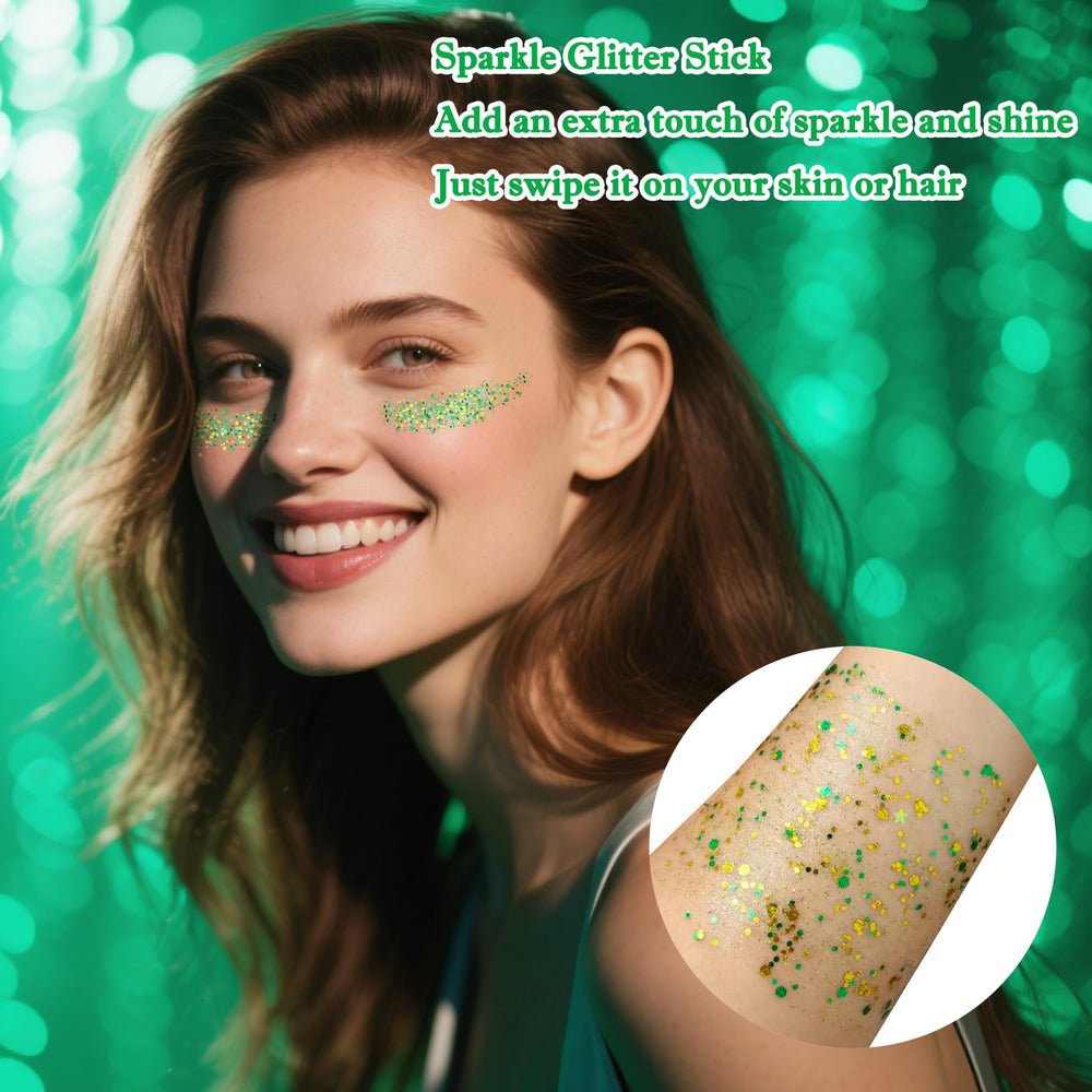 MEICOLY shimmering glitter stick adds magical accents to your outfit.