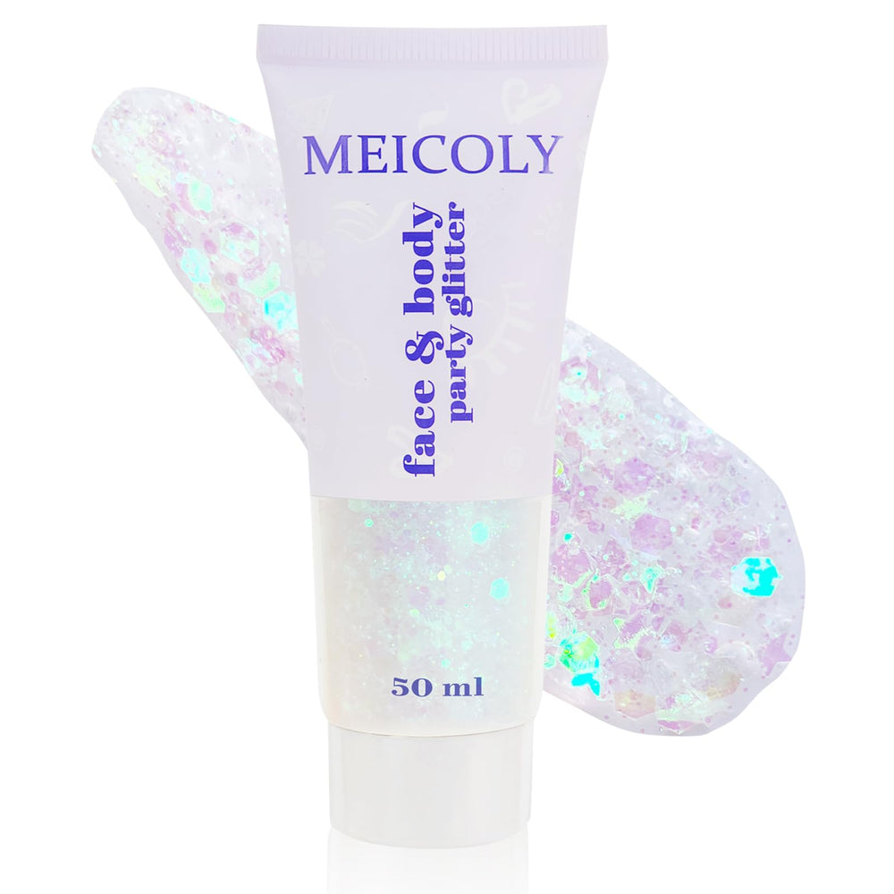 MEICOLY glitter washes away easily with warm water