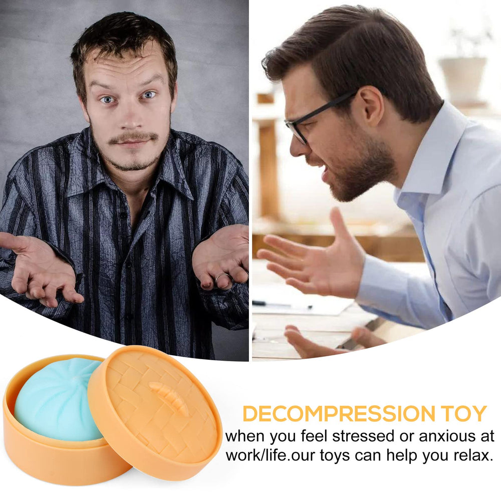 MEIEST pink dumpling stress ball — vibrant handy toy to lift mood and focus