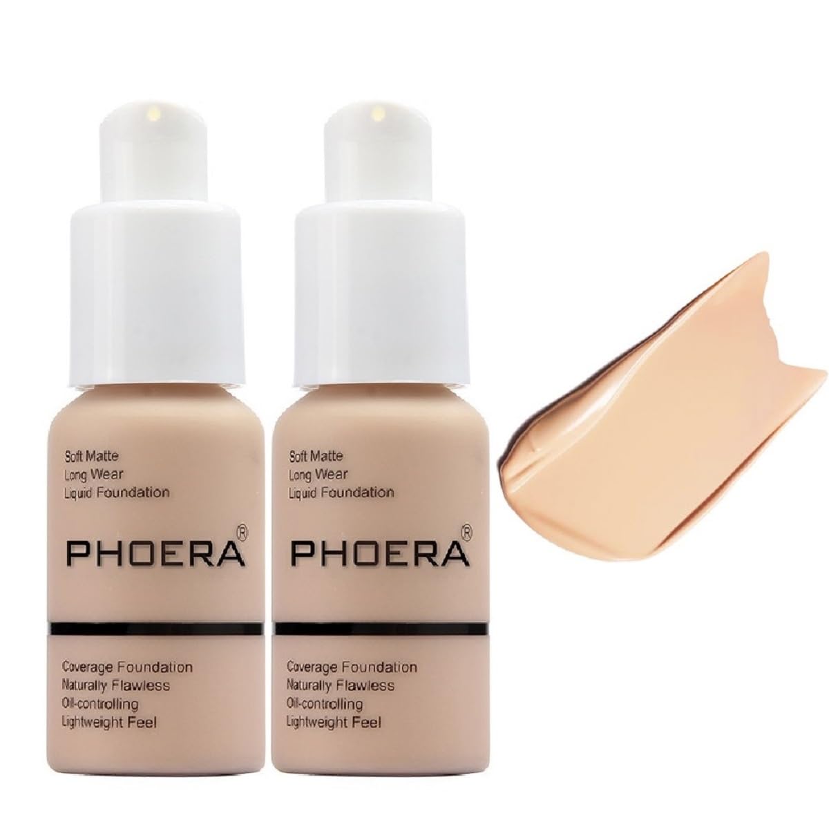 Meifen Phoera Foundation nude 102 bottle for a natural, long-lasting base.