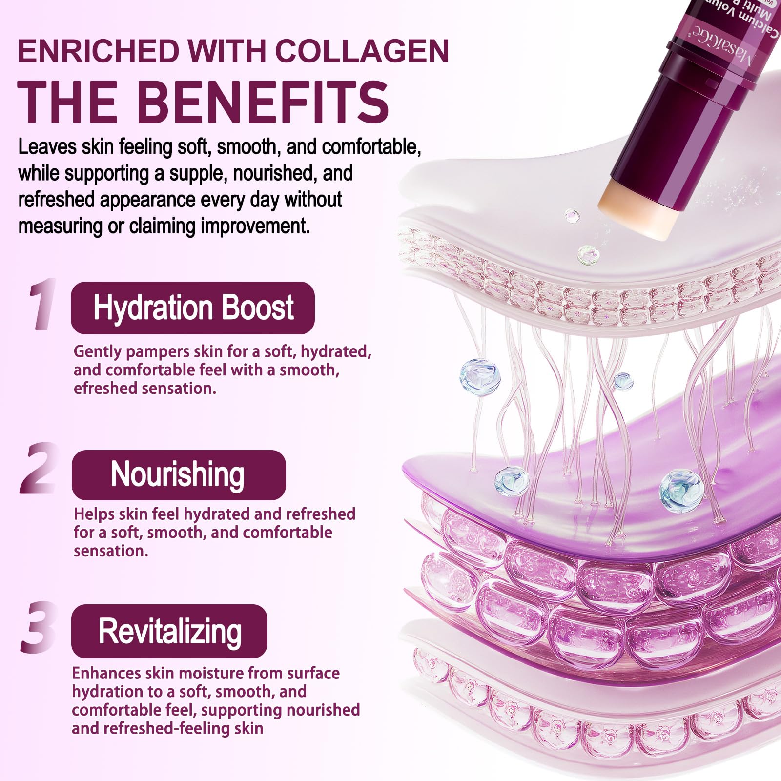 Meifenla calcium multi balm stick rotation design for easy on-the-go use