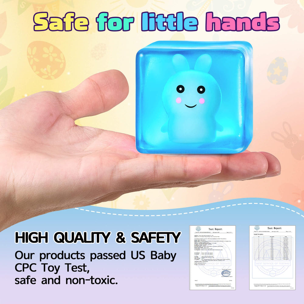 Meijoy compact stress cube size fits small hands for portable play.