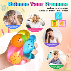 Meijoy mochi squishies inside cube for tactile Easter fidget and focus.