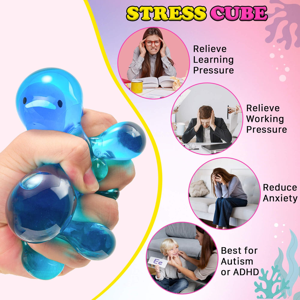Meijoy glow mochi octopus cube illuminates softly at night.