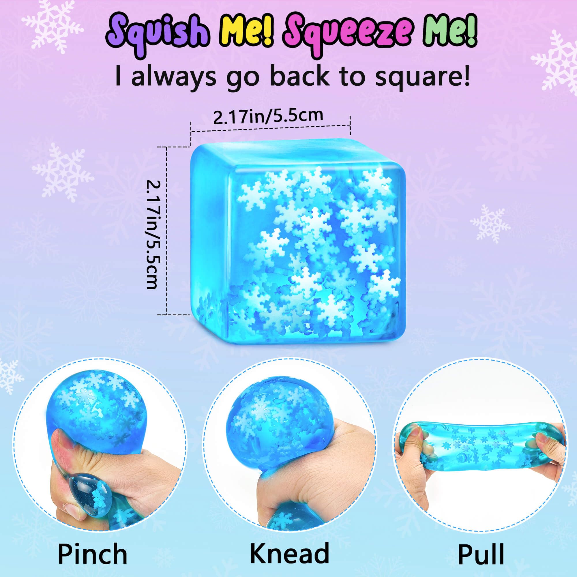 Meijoy Stress Cube safe materials BPA-free for all ages.