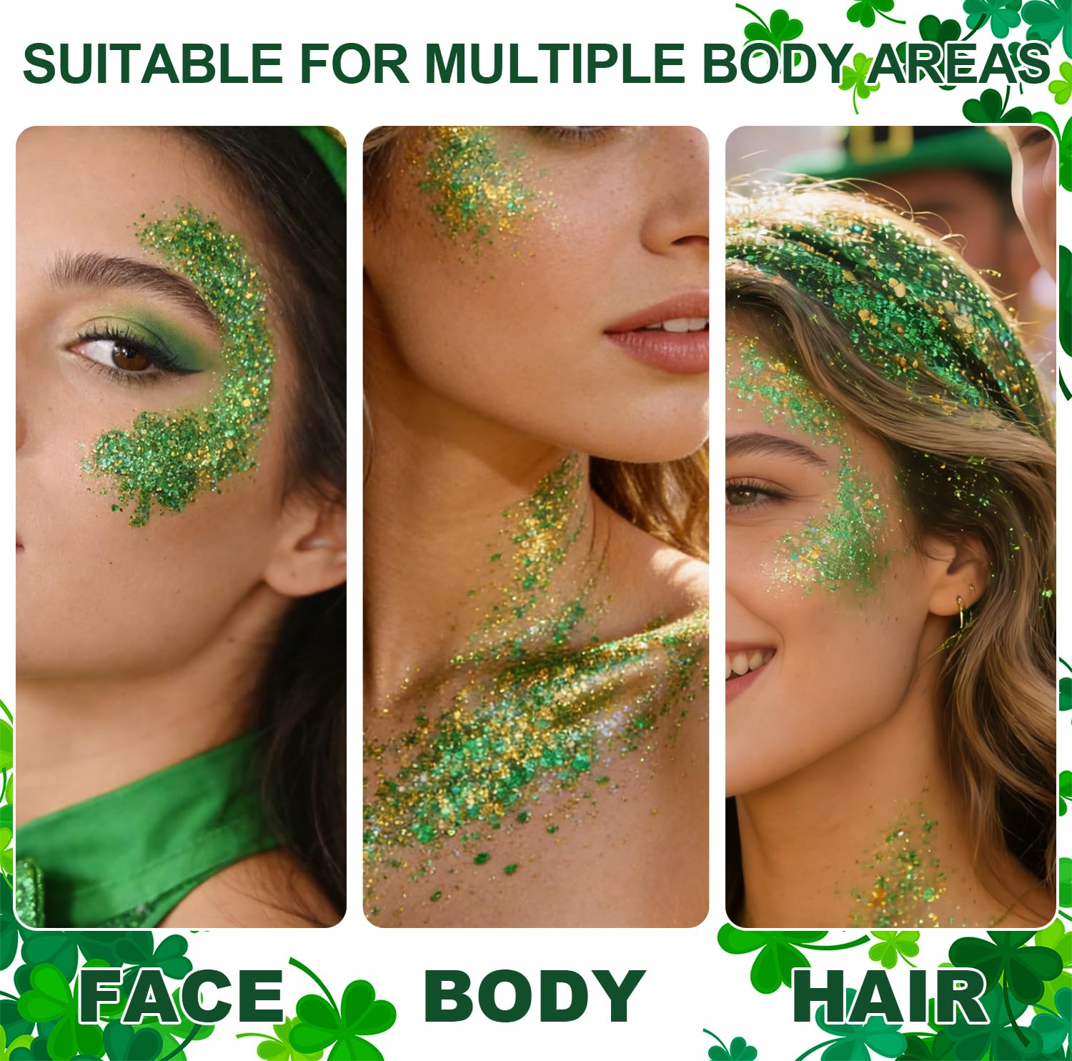 Meilury glitter stick on collarbones and shoulders adds radiance