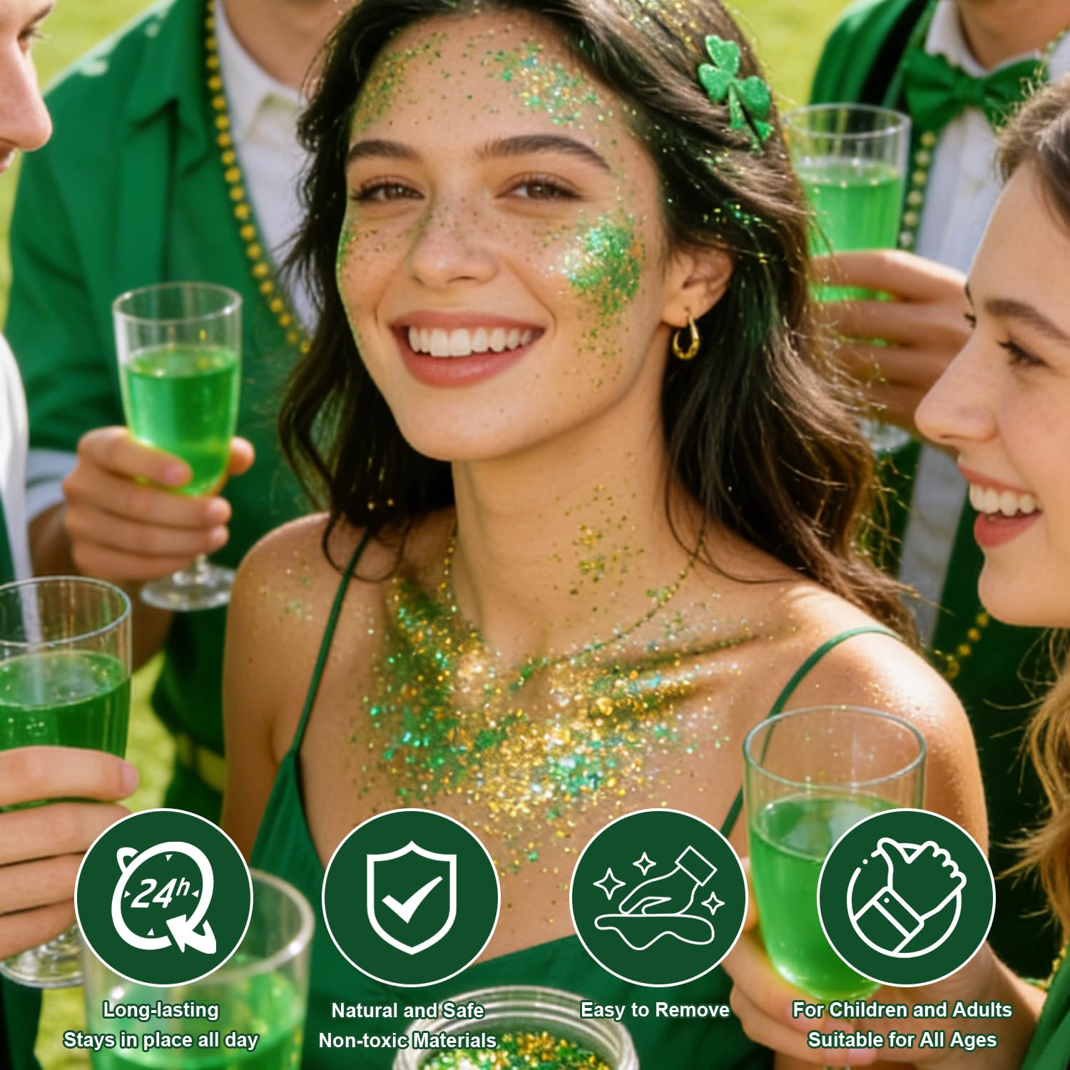 Meilury glitter stick enhances party looks at concerts and clubs