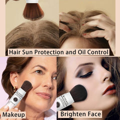 Meilury translucent powder for face and scalp blending invisibly with skin tone