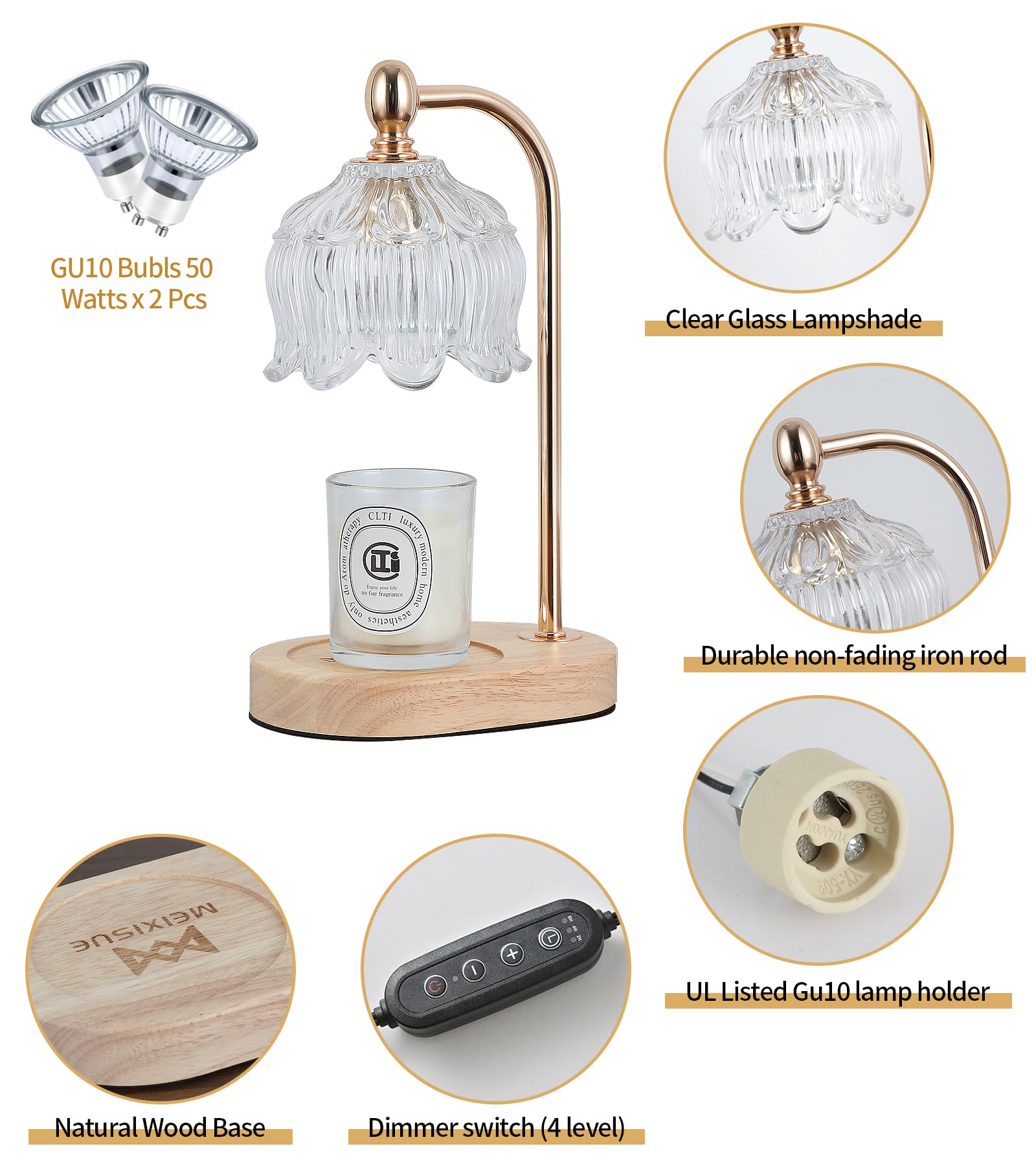 Gift-ready MEIXISUE candle warmer lamp box suitable for gifting occasions.