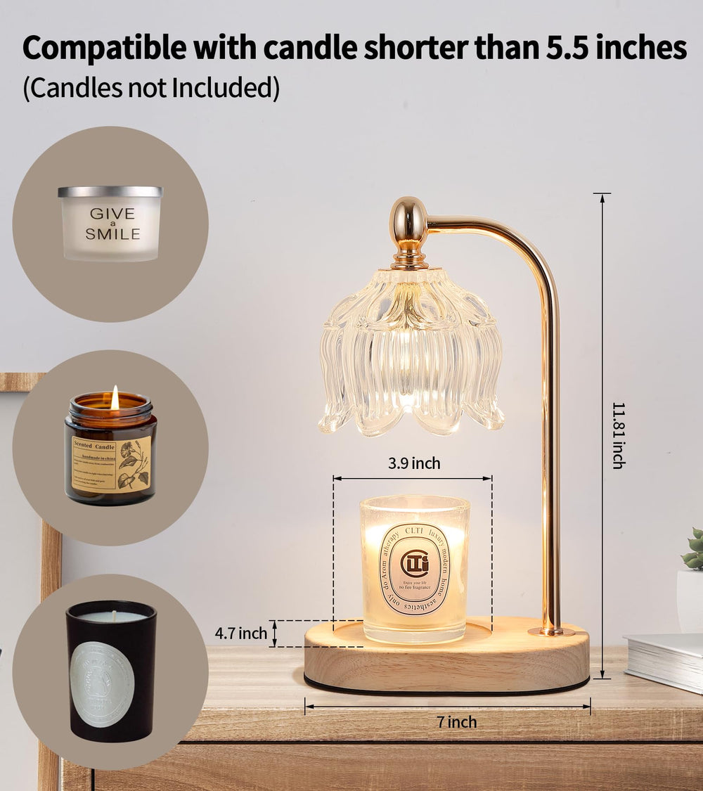 MEIXISUE candle warmer lamp compatible with various jar candles (candles not included).