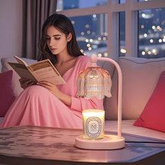 MEIXISUE pink warmer showing dimmer control for adjustable melt