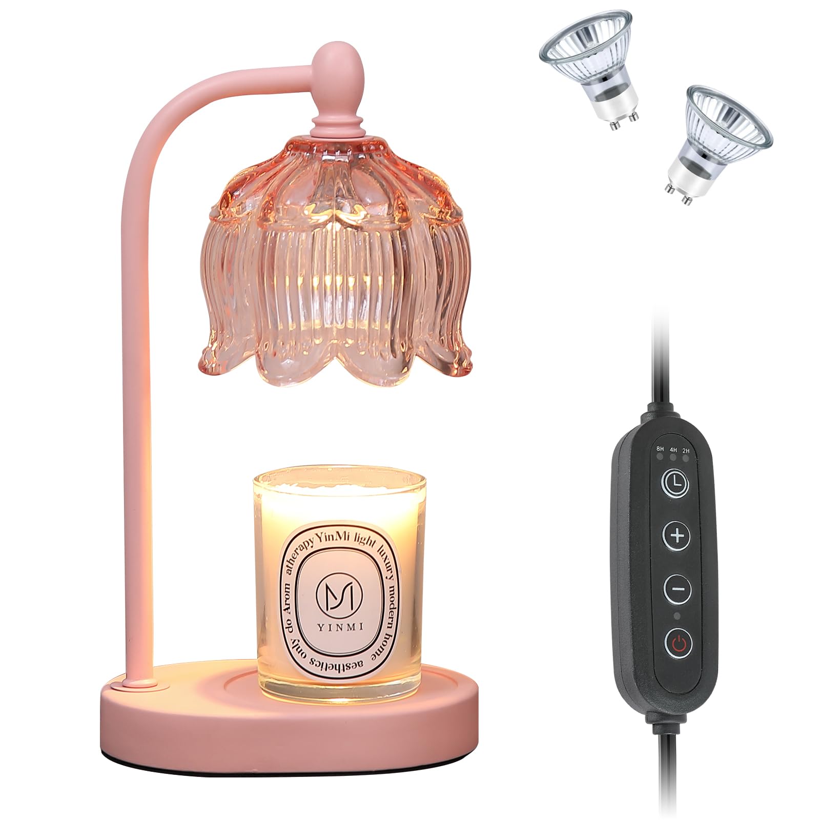 MEIXISUE pink candle warmer enhances home décor ambiance