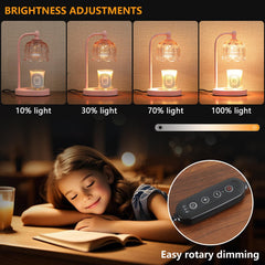 MEIXISUE pink warmer with two bulbs included