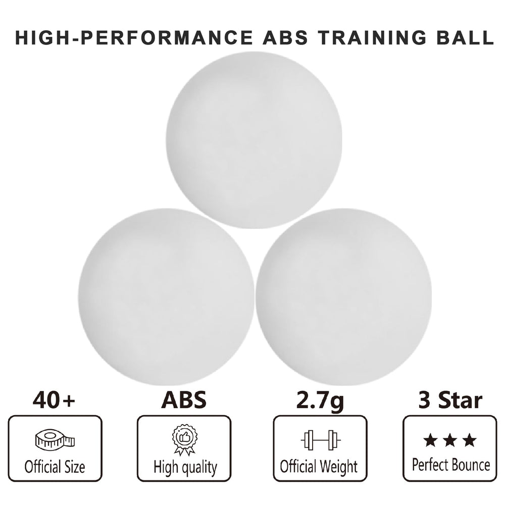 Meizhouer premium 40mm ping pong ball highlighting high bounce and durability for practice.