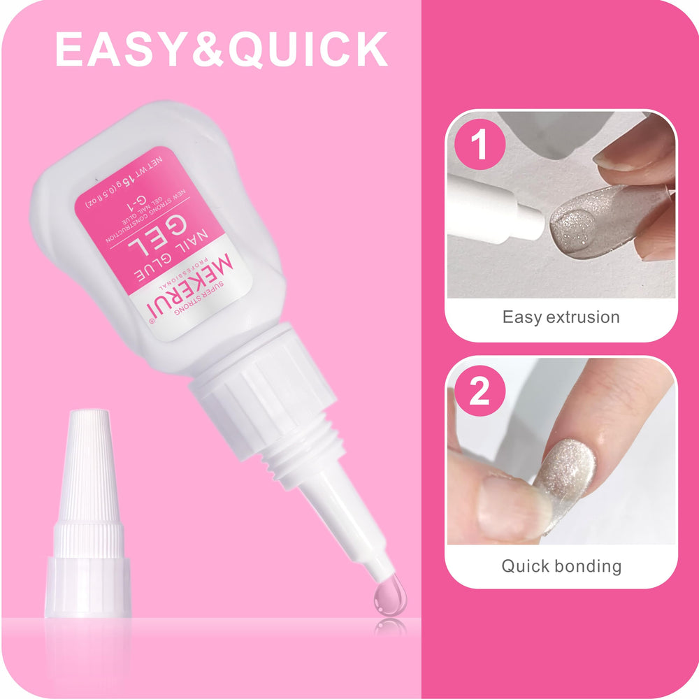 MEKERUI gel requires no UV lamp for convenient use.