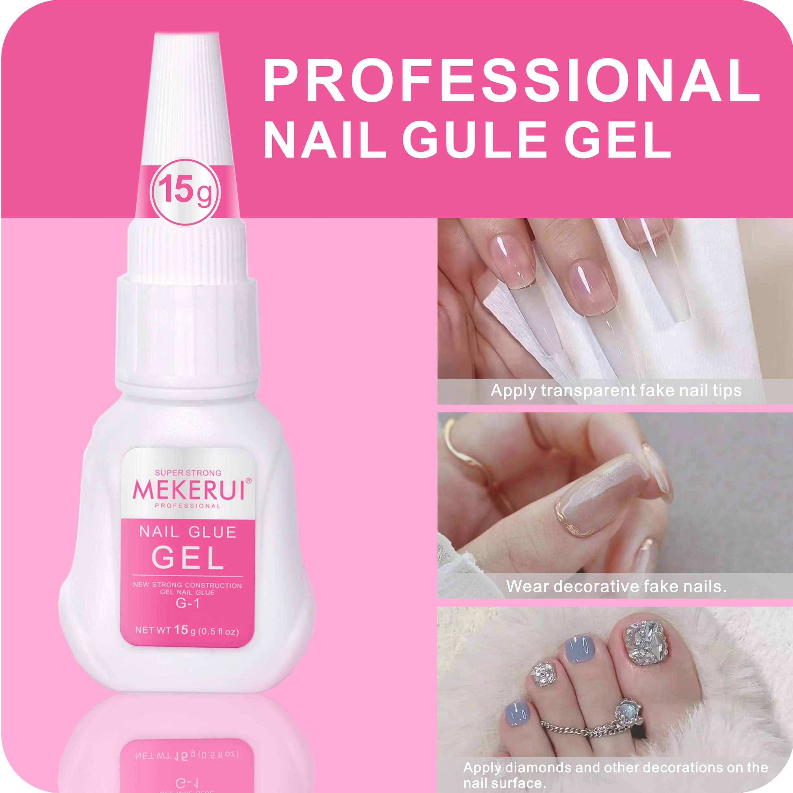 MEKERUI thick gel offers anti-drip control for precise placement.