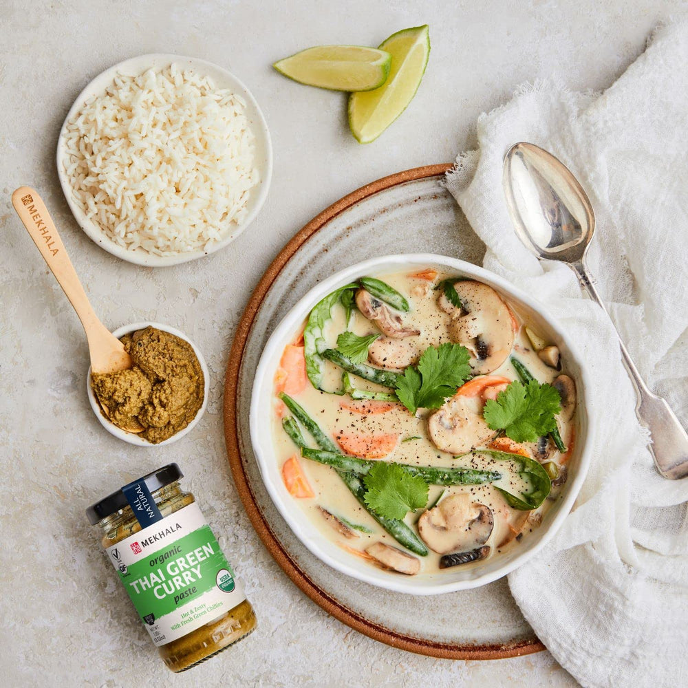 Mekhala paste used as marinade for vegetables and seafood