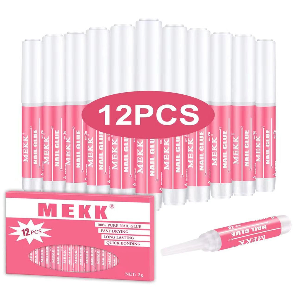 MEKK Nail Glue quick-dry 3-5 sec for secure tip adhesion