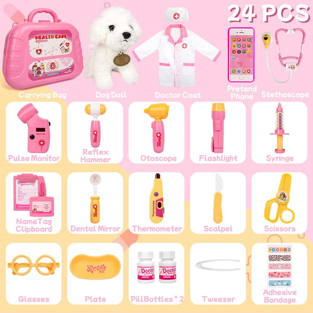 Meland dentist tools set supports educational, hands-on dental care pretend scenarios
