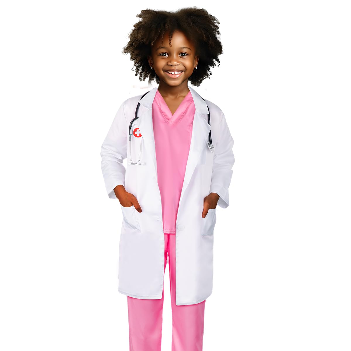 Meland doctor hat included for an authentic costume detail during role play.