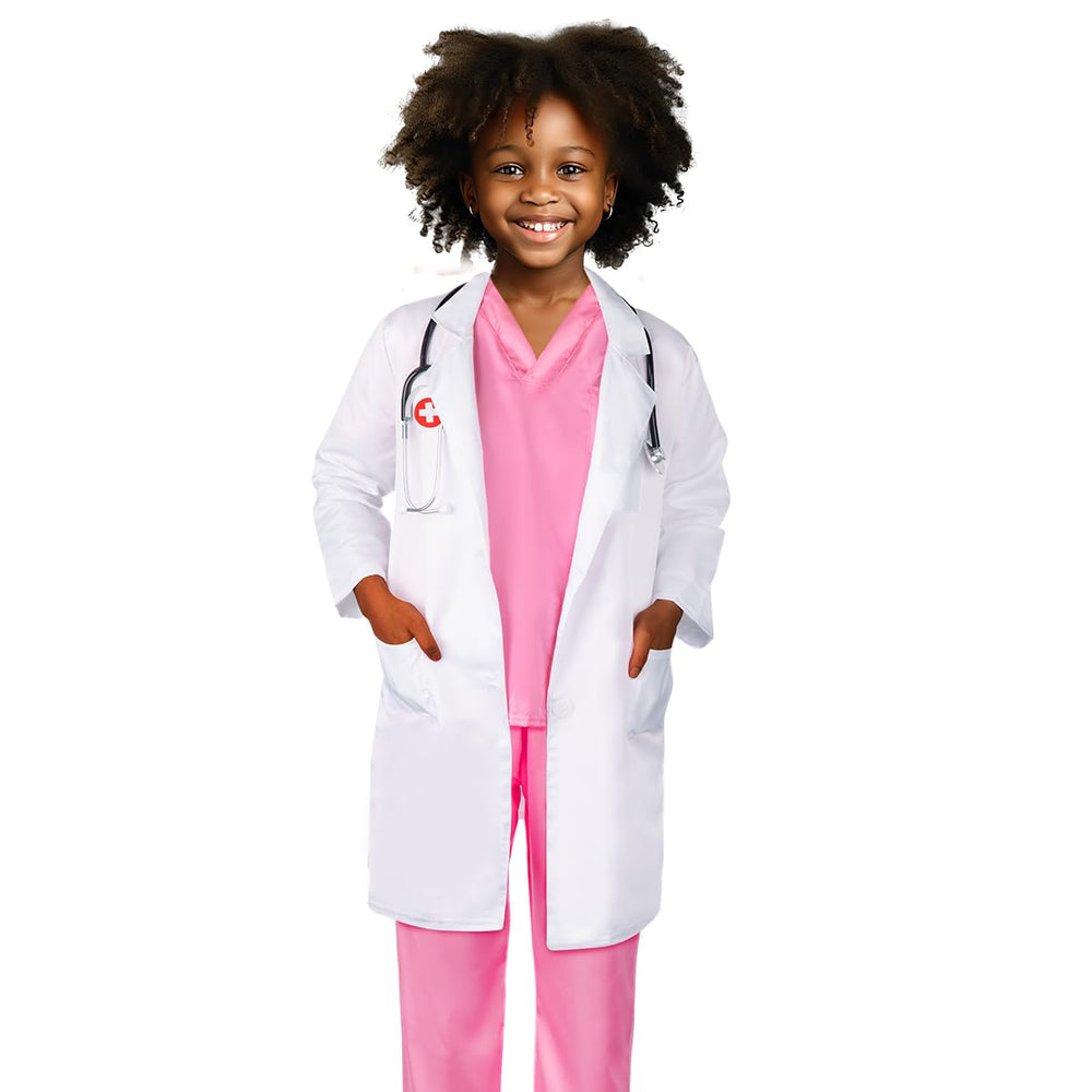 Meland doctor hat included for an authentic costume detail during role play.