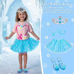 Meland toddler princess shoes with non-slip soles for safe play