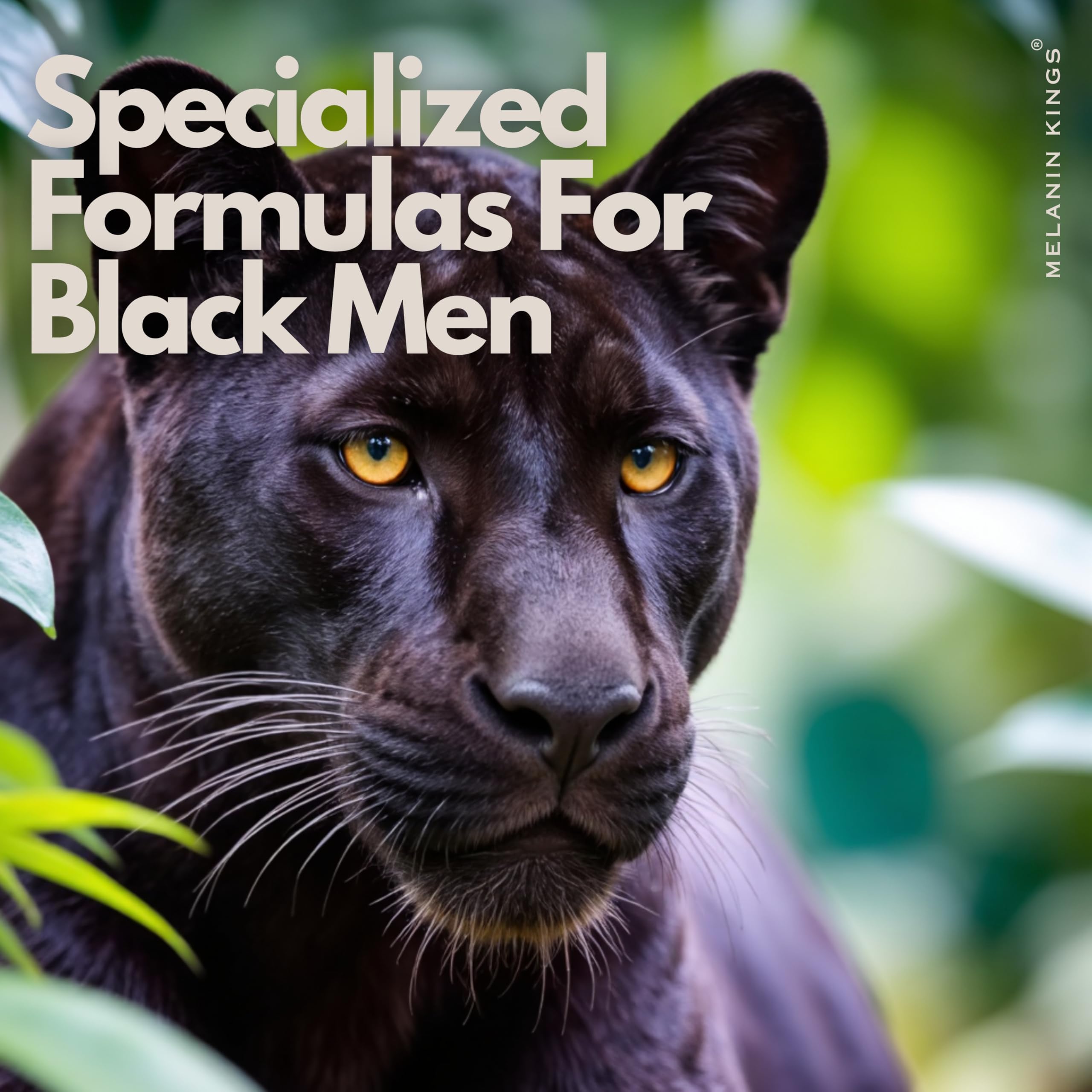 Melanin Kings Beard Conditioner bottle closeup, hydrating and smoothing strands.