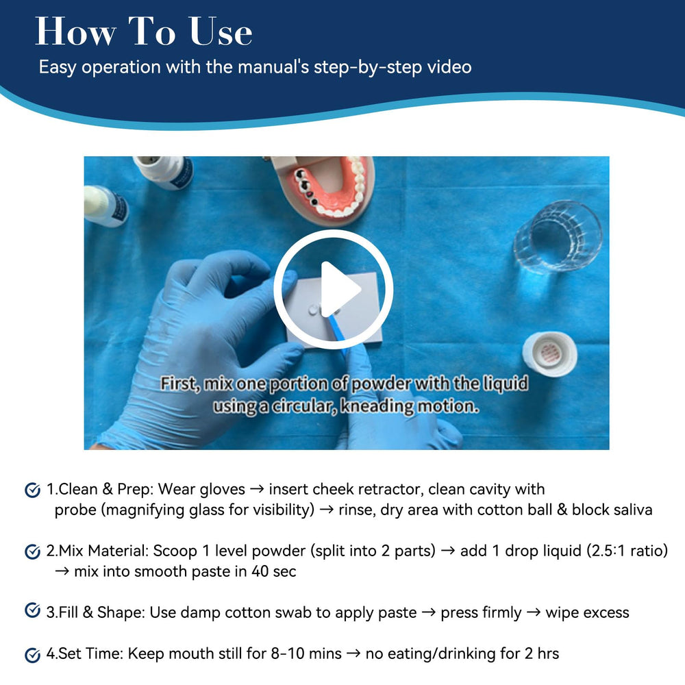 Meldclb temporary tooth repair in action restoring a natural bite