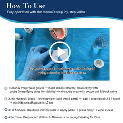 Meldclb temporary tooth repair in action restoring a natural bite