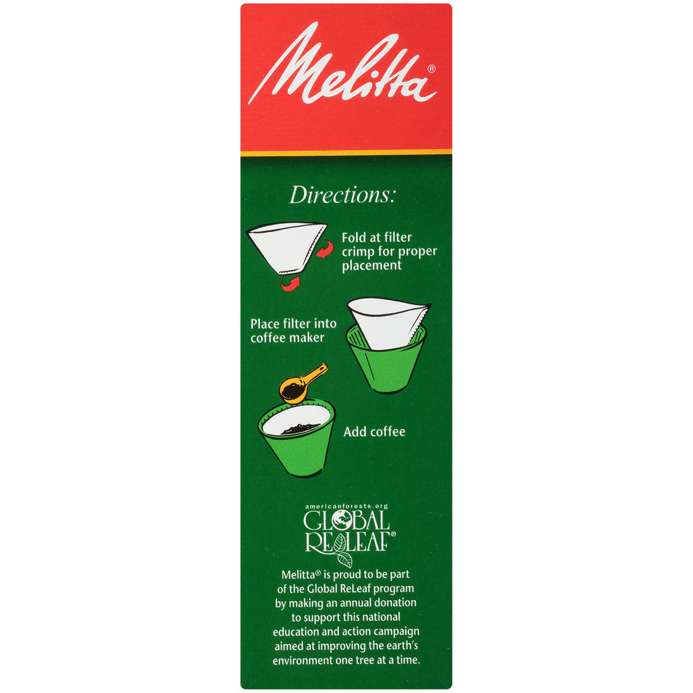 Melitta Cone Filter #2 made from biodegradable paper for eco-friendly brewing.