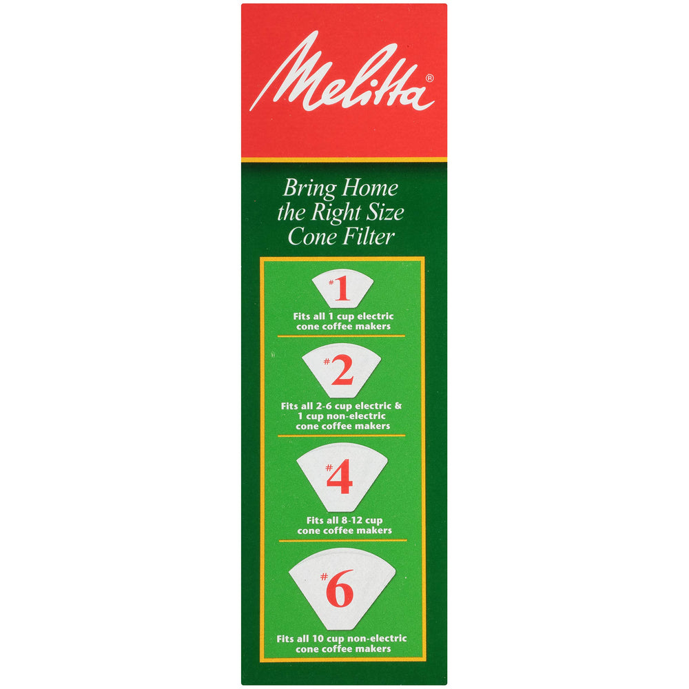 Melitta Cone Filter #2 packaging shows USA-made quality for reliable brews.