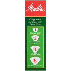 Melitta Cone Filter #2 packaging shows USA-made quality for reliable brews.
