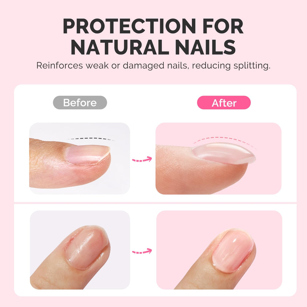 MelodySusie 7in1 builder gel application shows quick spread and self-leveling finish