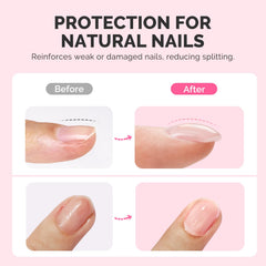 MelodySusie 7in1 builder gel application shows quick spread and self-leveling finish