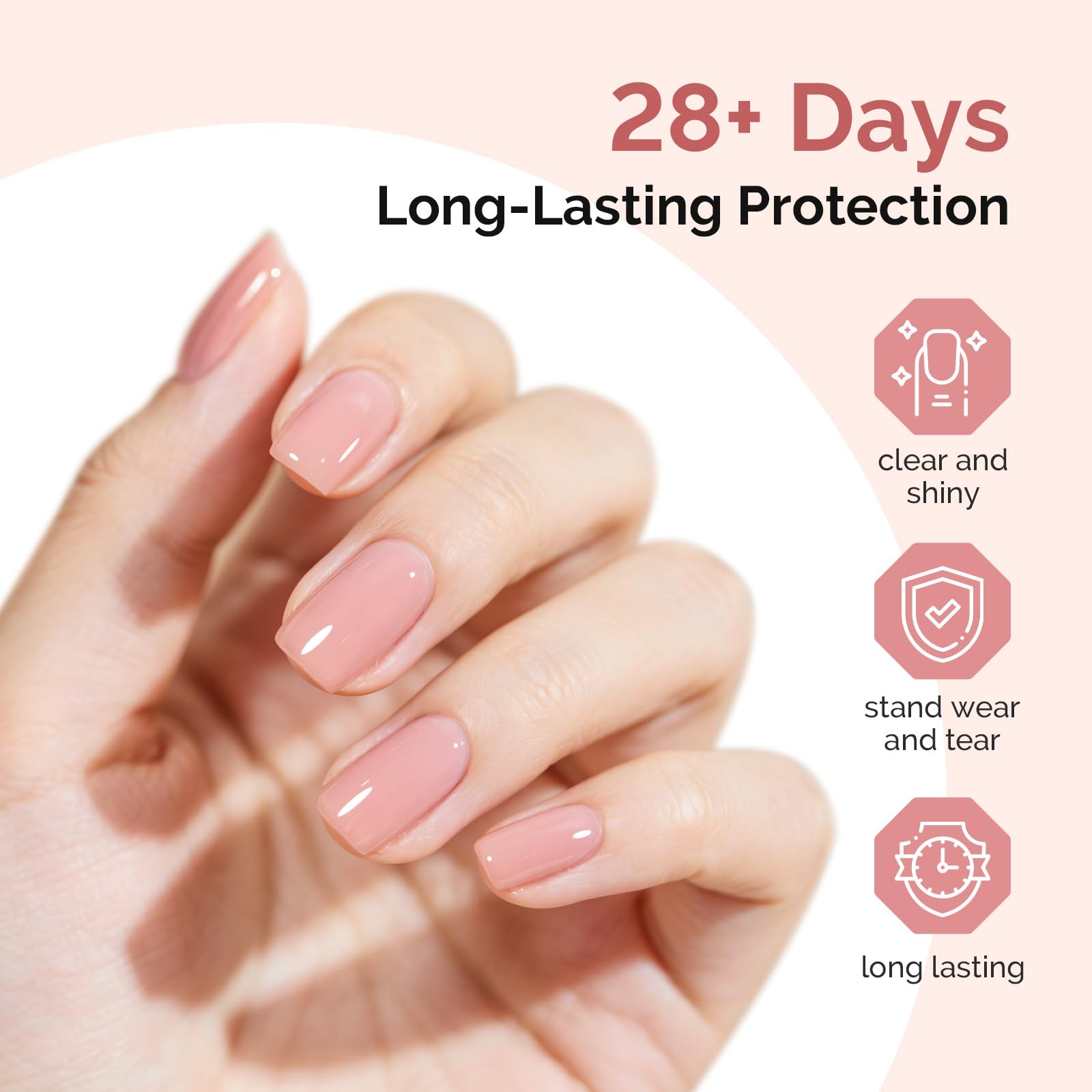 MelodySusie base coat with ergonomic brush for smooth application