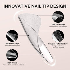 MelodySusie Ballerina X nails bend-resistant tips maintain shape during wear.