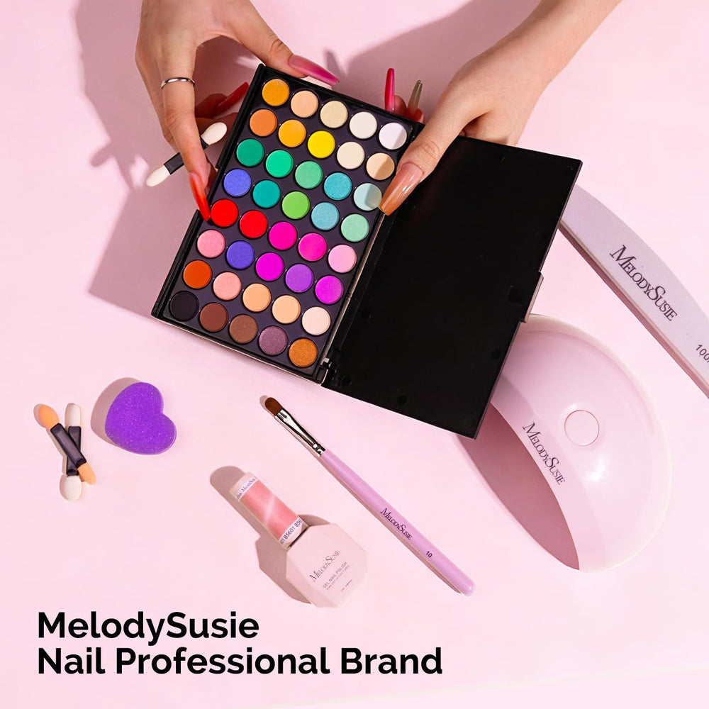 MelodySusie at-home salon setup enables professional-quality nails.