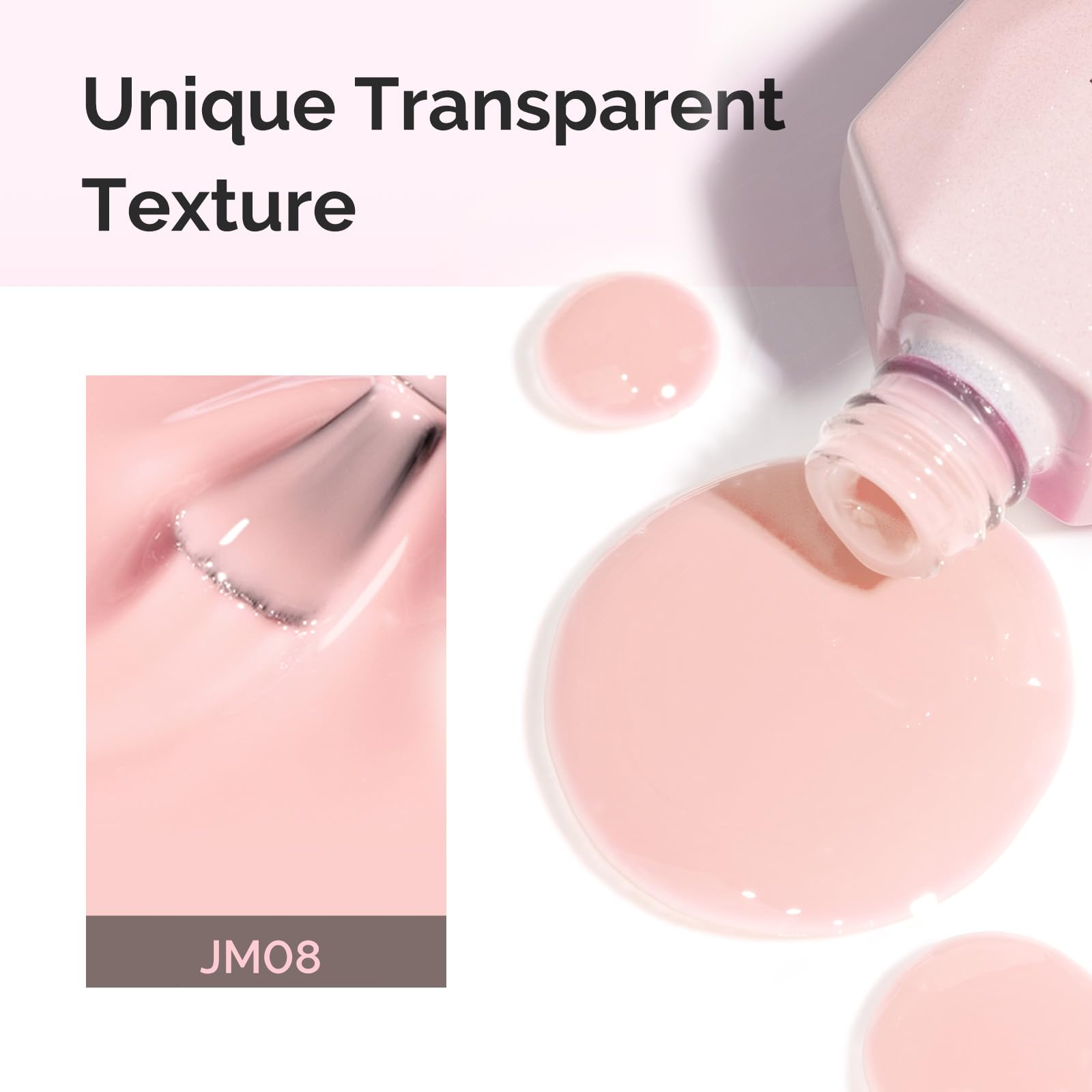 MelodySusie Jeweliver nude gel polish curing under LED light for glossy, chip-resistant finish