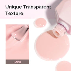 MelodySusie Jeweliver nude gel polish curing under LED light for glossy, chip-resistant finish