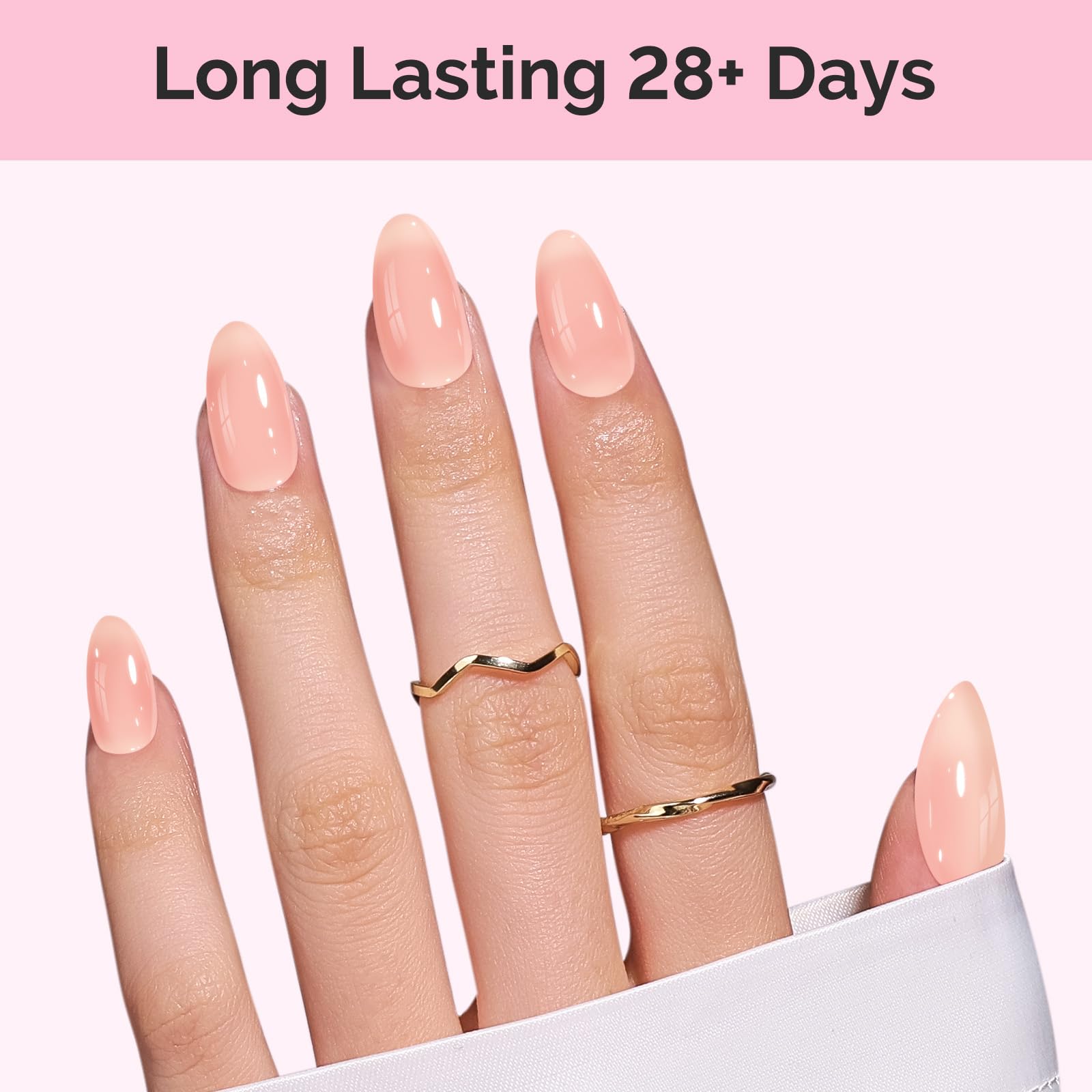 MelodySusie Jeweliver jelly finish allows layering from sheer to opaque for customizable nails