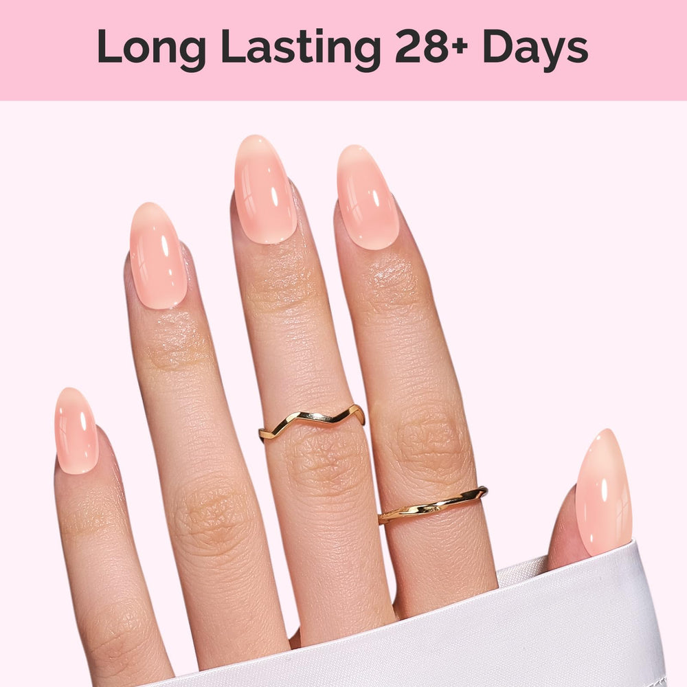 MelodySusie Jeweliver jelly finish allows layering from sheer to opaque for customizable nails