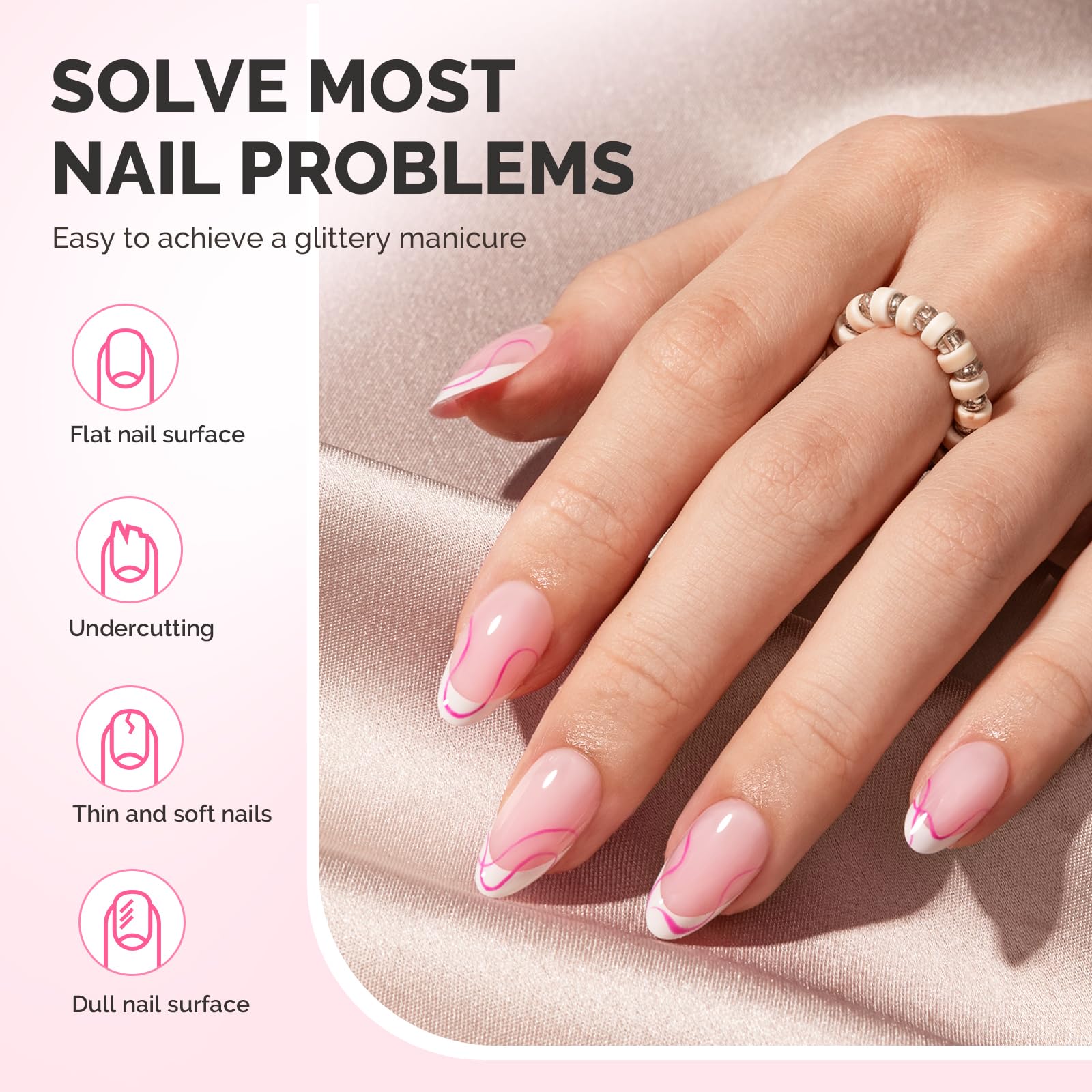 MelodySusie self-leveling gel creates smooth thickness and even build